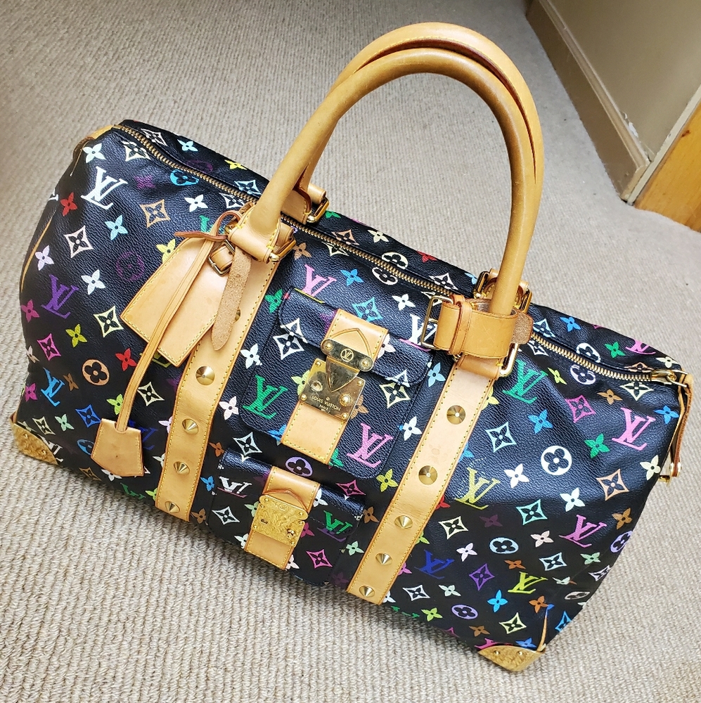 Louis vuitton keepall 45 multicolor black